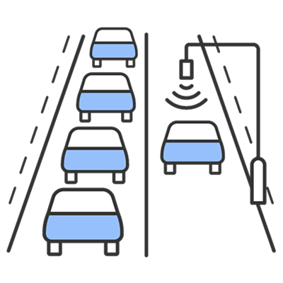 渋滞回避支援機能のイメージ