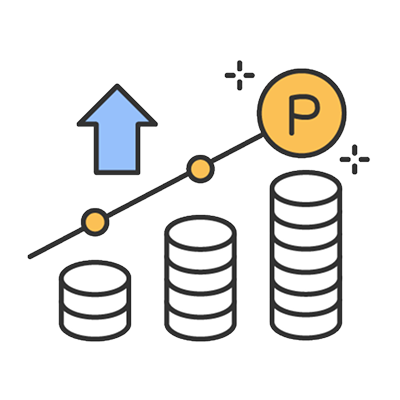 ETCマイレージサービスを表すポイントと料金のイラスト