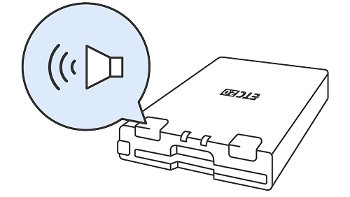 車載機の音声案内で管理番号先頭の数字を確認するイメージ図