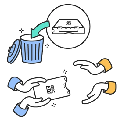 ETC車載器の譲渡・売却・廃棄について